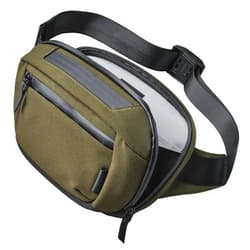 ALPAKA Bravo Waist Pack -4 Liters,Fits an iPad Mini, Nintendo Switch, and Other Electronics Organizer - Versatile Carrying Case - Weatherproof Axoflux Army Green 600D Fabric