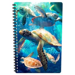 3D LiveLife Notebook - Sea Turtle Swim from Deluxebase. 80 Page Lined Lenticular 3D Sea Turtle Notebook. Superb school or work stationery with artwork licensed from artist David Penfound