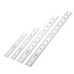 Mr. Pen- Machinist Ruler, 4 Pack (6, 8, 12, 14 inch), Metric Ruler, Millimeter Ruler, (1/64, 1/32, mm and .5 mm), 6 inch Ruler, Stainless Steel Ruler