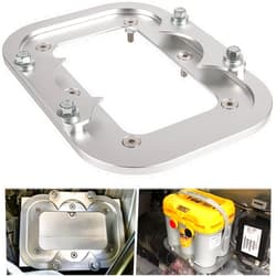 Bonbo Billet Aluminum Battery Pallet - Trunk Battery Hold Down Bracket Perfectly Compatible with Racing Trunk Optima Batteries Tray Blue Yellow Red Top 34M D34M D34 D34/78 34 34/78