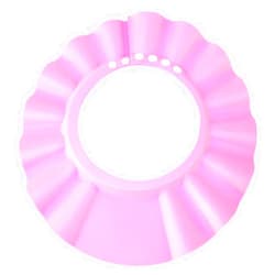 HOOYEE Safe Shampoo Shower Bathing Protection Bath Cap Soft Adjustable Visor Hat for Toddler, Baby, Kids, Children (pink)