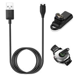 Threeeggs Charger Cable & USB-C Charger Connector for Garmin Smart Watch, Charging Cable for Fenix 7 6 Pro 5 Plus, Forerunner 965 955, Instinct 2X,Venu 3 2S