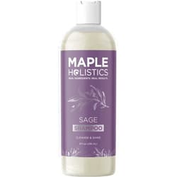 Maple Holistics Sage and Rosemary Shampoo Sulfate Free - Sage Oil Clarifying Shampoo for Build Up and Scalp Moisturizer - Oily Hair Shampoo for Greasy Hair and Dry Scalp Treatment with Essential Oils for Hair
