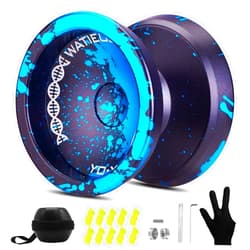 WATIEOBOO Yoyo Professional Responsive Yoyo Bearing for Kids Beginner Unresponsive Yoyo Bearing for Adults Advanced Yoyo Player-Black and Blue