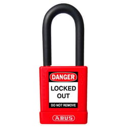 ABUS 74/40 Safety Lockout Tagout Padlock, Red, Sequential Key Codes Per Order