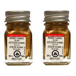 Testor Corp. Testors Enamel Paint, Metallic Gold, 1/4-Ounce(2 Pack)
