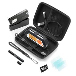 HCJYC All in One - Protective Case Set for Flipper Zero & for Wi-Fi Dev Board V1 ESP32-S2, The Most Complete Ultimate Starter Kit Accessories for Flipper Zero - Black