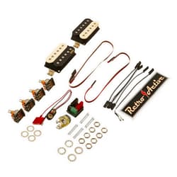 EMG Fat 55 Retro Active Electric Guitar Humbucker Pickup Set, Zebra