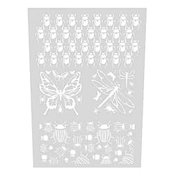 GRAINE CREATIVE Pochoir pour pâte polymère 11.4x15.3 cm 'Graine Créative by DTM' Insectes