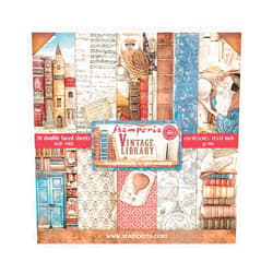 Stamperia, Vintage Library 12 x 12 Inch Paper Pack