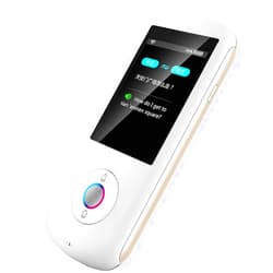 IcVantA Instant Translator Device Smart Language Translator Device Smart Language Voice 2.4 Inch Touch Screen 28 Languages WiFi Pocket Electronic Translators Learning,White