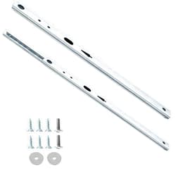 Luomorgo 2 Pcs Metal Drawer Slides, 12 Inch Drawer Slide, Ball Bearing Drawer Slides Two Way Slide Track Rail, Heavy Duty Dresser Drawer Slides for Kitchen Cabinet