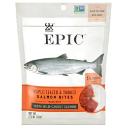 Epic Jerky Bites, 100% Wild Caught, Alaskan Salmon, Maple with Coconut Oil, 2.5 ounce