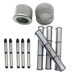 LUCKXUANYUAN Airless Spray Filter Screen Set 244067 181072 287032 Replacement for Graco Paint Sprayer Parts 695 795 1095 1595 3900 5900 7900,Pump Inner Core and Gun Filter