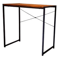 eHemco Multifunctional Rectangular Desk, Coffee Top and Black Legs