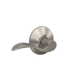 Schlage F10 ACC 619 Accent Door Lever, Hall & Closet Passage Lock, Satin Nickel