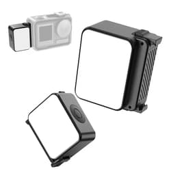 ULANZI LM18 Vlogging Light Mini LED Action Camera Video Light Magnetic Photography Lighting for DJI Osmo Action 3/4 Camera Cage Accessories and Ulanzi PK-06 Pocket 3/4 Expansion Adapter