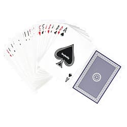 Brybelly Pinochle Playing Cards, 12 Decks (Blue & White) - Classic Bundle Packs with Custom Design – Thick, Quality, 310 GSM Black Core – Family Game Night Card Games