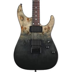 Schecter C-1 Standard Electric Guitar - Black Fade Burst Burl