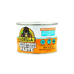 Gorilla Waterproof Patch & Seal Rubberized Sealant Paste; White; 1lb Can (Pack of 1)