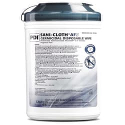 PDI P63884 Sani-Cloth AF3 Wipes, X-Large, Case, 6 Canisters, 390 Wipes, Canister, 7.5