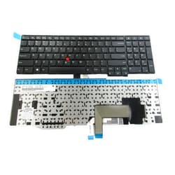 SUNMALL New Laptop Keyboard Replacement with (Frame and Pointer) Compatible with IBM Lenovo ThinkPad Edge E531 W540 W541 W550 W550S T540 T540P T550 Series Fit P/N 0C45254 04Y2465 no Backlit