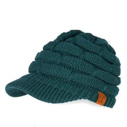 C.C Hatsandscarf Exclusives Women's Ribbed Knit Hat with Brim (YJ-131)(YJ-2023)