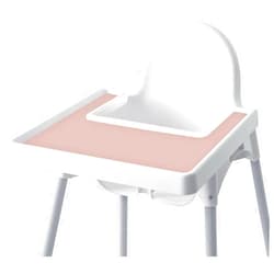 Mintlyfe High Chair Placemat for IKEA Antilop Baby High Chair, Silicone Placemats, High Chair Tray Finger Foods Placemat for Boys and Girls, Babies, Toddlers (Blush)