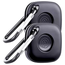DDJ for Tile Life360 Mate (2024) Bluetooth Tracker Case Keychain 2-Pack, Soft Silicone Cover Holder for Tile GPS Item iTag Finder Accessories with Key Ring, for Pet Tracking, Bags, Kids, Keys, Luggage