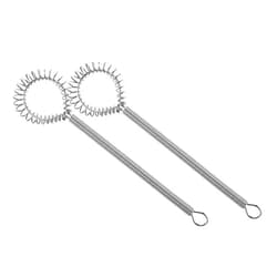 Cabilock 2pcs Spring Stirrer Mini Kitchen Appliance Espresso Whisk Dough Whisks Cream Whisk Sauces Whisks Egg Whisk Hand Blenders Beaters for Hand Mixer Sprung Silver Stainless Steel