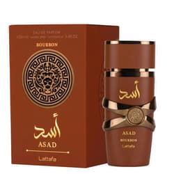 Lattafa Asad Bourbon for Unisex Eau de Parfum Spray, 3.4 Ounce / 100 ml