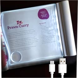 Prime Mart Flat Book Light Book Light for Reading in Bed Eye Caring 4 Level Brightness +30Hrs Runtime Lightweight LED Panel Rechargeable USB Charging Battery Powered Ideal Gift for Book Lovers and Night Readers!