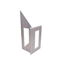 Tuklye Aluminum Alloy Woodworking Square Size Measure Ruler 45 90 135 Degree Gauge 3D Mitre Angle Measuring Template Tool - Woodworking Accessories - Gifts for Men Dad Father Husband