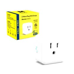 Minoston 800 Z-Wave Plug with Energy Monitoring, Z-Wave Plus Mini Outlet Built-in Repeater Range Extender, Z-Wave Hub Required, Alexa and Google Assistant Compatible (MP21ZP)