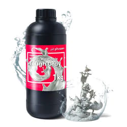 phrozen 3D Printer Water-Washable Rapid Resin [Tough Gray], 405nm LCD UV-Curing Photopolymer Resin, Strong Impact Resistance, High Flexibility, Low Odor, Non-Brittle, Easy to Clean and Cure (1KG)