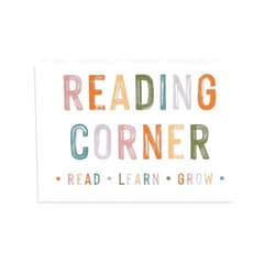 Covbob Reading Corner READ LEARN GROW - Unframed - Wall Art Decoration Quote Home Decor Print for Bathroom Bedroom Poster Plaque Bar Pub Club Cafe 08x12inch(20x30cm)