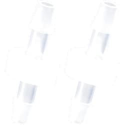 PAGOW 2 Pack 1/4 Inch (6mm) Check Valve, PVDF Wear-Resistant One-Way Check Valve for Fuel Gas Liquid Air, plastic water stops check valve, Micro Diaphragm Check Valve for Air Intake Feed