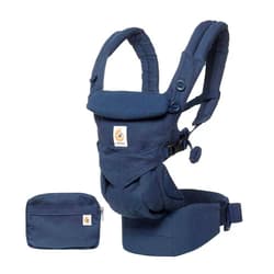 Ergobaby Omni 360 All-Position Baby Carrier for Newborn to Toddler with Lumbar Support (7-45 Pounds), Midnight Blue