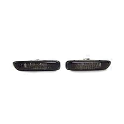 REVi MotorWerks Euro Smoke Fender Side Marker Light Set by DEPO Fit 1999-2001 BMW E46 4D/5D 2000-2003 2D
