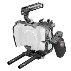 SmallRig Camera Cage Advanced Kit for Blackmagic Design Cinema 6K, Only for BMCC 6K, with Top Handle, Rotating Side Handle, SSD Bracket, Cable Clamp, Lens Mount Adapter, 15mm Rods and Baseplate - 4575