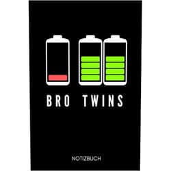 Bruder Notizbuch BRO TWINS NOTIZBUCH: A5 2020 KALENDER als Geschenk für werdende Brüder | Du wirst Bruder | Geschenkidee | Weihnachtsgeschenke Geschwister | Schwanger Überraschung (German Edition)