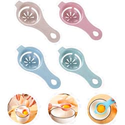 Bamutu 4PCS Egg White Separator Bamutu Egg Yolk White Separator Egg Separator Egg Whites Strainer Filter Divider Egg Separator Tool Kitchen Baking Gadget