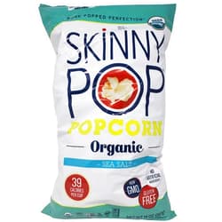 SkinnyPop Skinny Pop Organic Popcorn Sea Salt Pure Popped Perfection 14 OZ