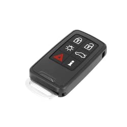 X AUTOHAUX Car Replacement Keyless Remote Key Fob Shell Case KR55WK49264 for Volvo Black 6 Button