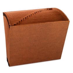 Smead TUFF Expanding File, Alphabetic (A-Z), 21 Pockets, Letter Size, Redrope-Printed Stock (70425)