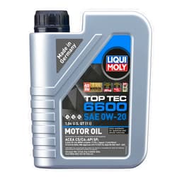 Liqui Moly Top Tec 6600 SAE 0W-20 | 1 L | Synthesis Technology Motor Oil | SKU: 22044