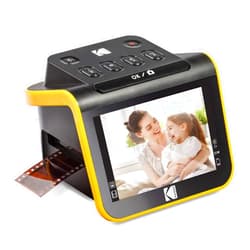 Kodak Digital Film Scanner, Film and Slide Scanner with 5” LCD Screen, Convert Color & B&W Negatives & Slides 35mm, 126, 110 Film to High Resolution 22MP JPEG Digital Photos, Black