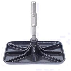 DNYSYSJ Manganese Steel Compactor Plate,Tamper Rammer Plate Compactor Rammer Plate transplant the tree Hammer Compactor Rammer Plate Breaker Hammer Concrete Tamper Asphalt Tools Black
