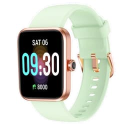 TYKOIT Smart Watch, Fitness Tracker with Heart Rate Monitor, Blood Oxygen, Sleep Watch, 41mm Touchscreen Smartwatch for Android iOS Swimming Waterproof Pedometer Step Calories Tracker for Women Men