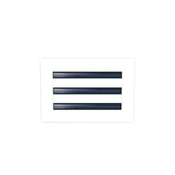 BUILDMART 10x6 Modern AC Vent Cover - Decorative White Aluminum Air Vent - Standard Linear Slot Diffuser - Heating and Cooling Register Grille for Ceiling, Walls & Floors - Texas Buildmart